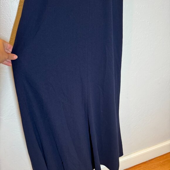 BHLDN Adalynn Strapless Stretch Crepe Navy Gown Maxi Dress Size L NEW WITH TAG - Picture 5 of 10